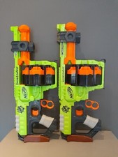 NERF Zombie Strike Doominator Blaster Bundle x2 GREAT SUMMERTIME FUN Free UK P&P