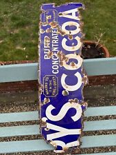 Vintage Original Frys Cocoa Sign