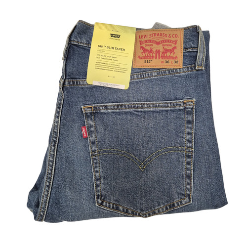 Levi 512 blue medium wash - blue,