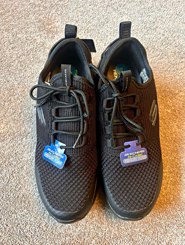 Skechers mens black - skechers, lace