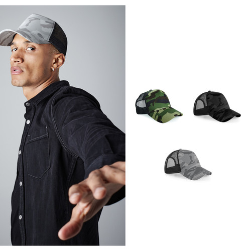 Beechfield camo snapback - beechfield,