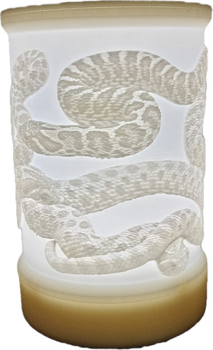 Led lithophane night light