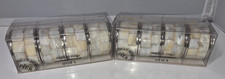 8 Mother of Pearl / Abalone shell  Napkin Rings - 2 boxes of 4 by `The Pier`