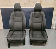 VOLVO S60 PAIR OF FRONT SEATS RIGHT AND LEFT BLACK CLOTH 2014