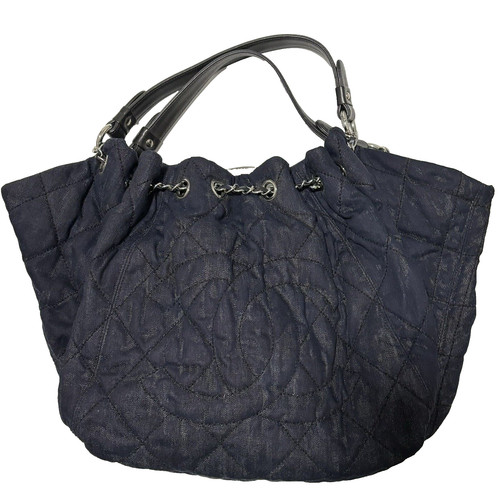 Chanel bag navy denim - chanel,