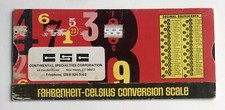 Vintage CONTINENTAL SPECIALTIES CORP Metric Conversion Slide Rule Scale 1971 USA