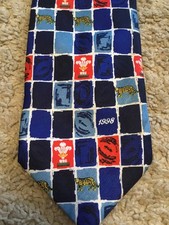 Wales v Argentina 1998 Rugby Union Tie Pointed Polyester Pumas VGC