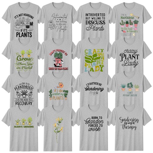 Floral houseplants shirt - floral, t-shirt