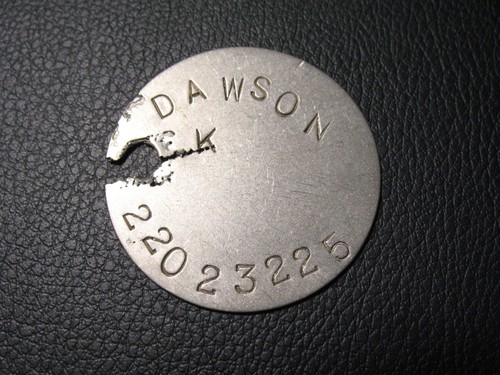 Ww2 dog tag - dog, ex