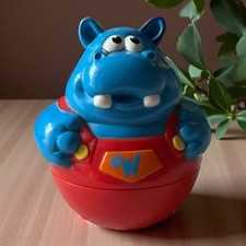 Vintage 2003 Hasbro Playskool Weebles Wobble Hippo Toy Hippopotamus Figure