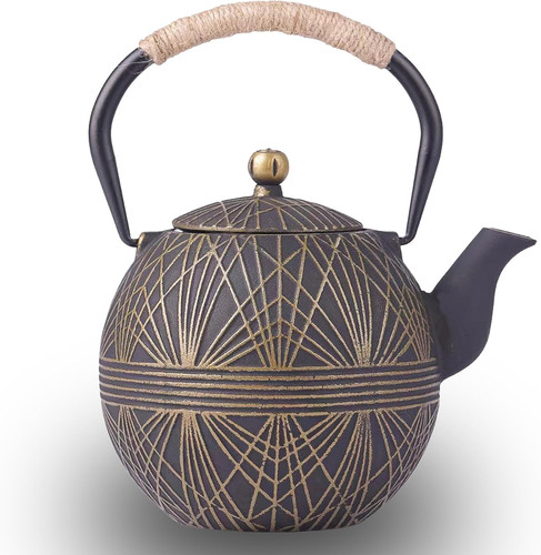 Cast iron teapot - iron,