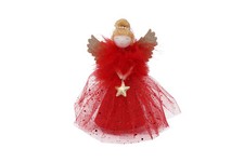 Red light angel tree - red, topper