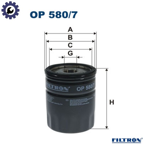 Oil filter 580 - op, morgan