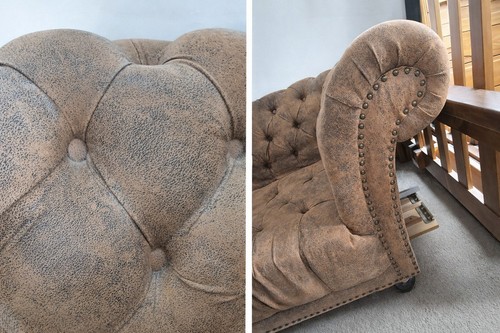 Chesterfield style leather