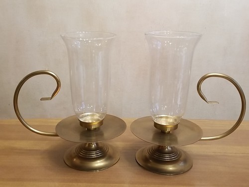 Vintage pair brass - pair,