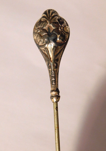 Antique sterling silver floral - silver,