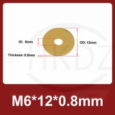 Brass Flat Washers M2 M2.5 M3 M4 M5 M6 M8 M10 M12 M14 M16 M18 M20 M22 M24