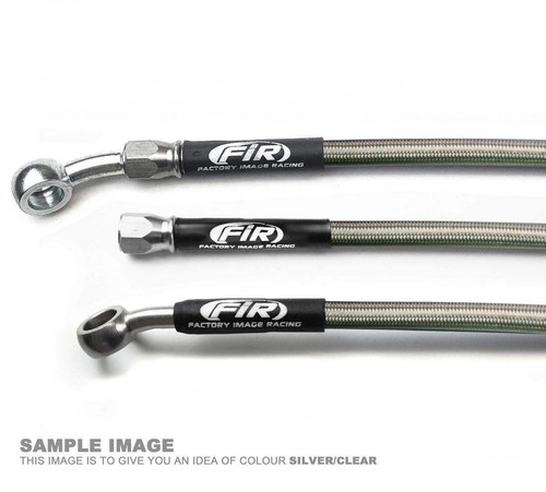 Hose front brake silver - hose,