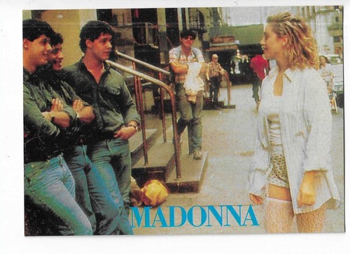 Music postcard madonna - postcard,