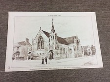 1890 original Architects print
