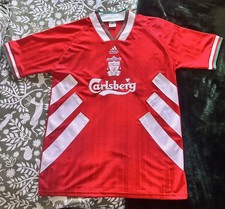 Liverpool Carlsberg Shirt Top Red Home Kit 1993-1995 Adidas Size 44-46