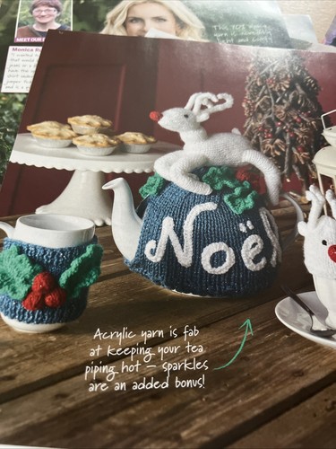 Tea cosy folk knitting pattern - folk,