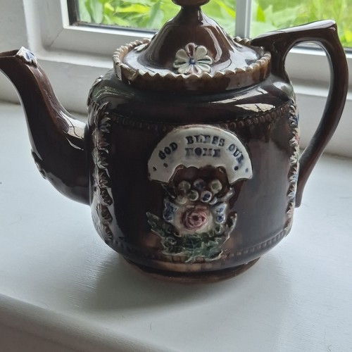 Unmarked brown glazed - glazed, ceramic