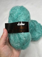 2 X 25g Lister Shalimar Shimmer Mohair Acrylic Nylon Yarn