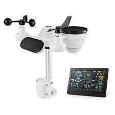 Professional 7-in-1 WIFI Weather Station Indoor Outdoor LCD Colored Screen UK