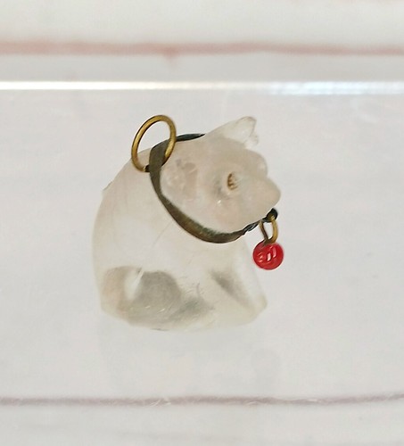 Antique czech glass pig dog - czech,