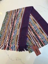 Missoni Multicoloured Zig Zag Pattern Wool Scarf - BNWT 