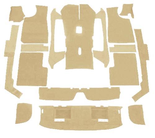 Beige velours carpet kit - , for