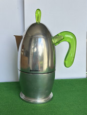 Guzzini Zaza, Stove Top Moka Coffee Pot Cafetière Expresso Lime Green Handle