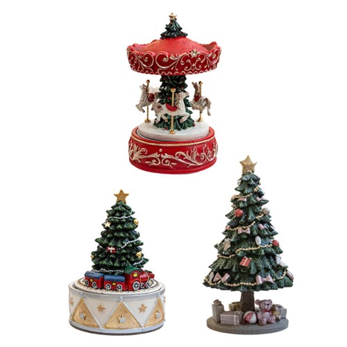Christmas music box resin - box,