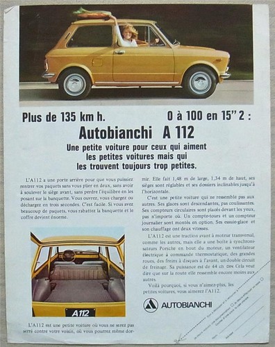 Autobianchi a112 sales - autobianchi,