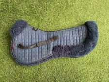 Lemieux Navy Sheepskin Half Pad Size Large Good Condition