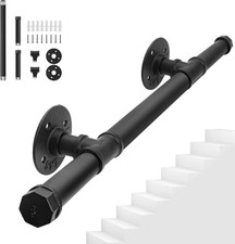 3.3FT/1M Metal Stairs Handrail,  Indoor Outdoor  Non-Slip  for AUCTION