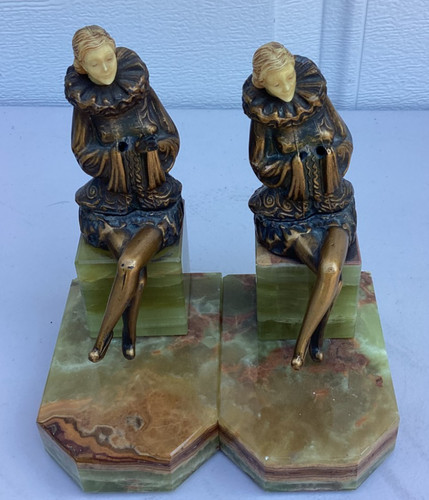 Pair art deco bookends - of,