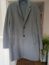 Zara Men's Grey Wool Coat 40
