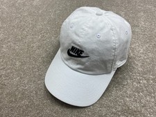 Nike White Heritage86 Cap Adult Adjustable One Size Embroidered Logo