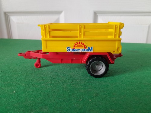 Sunny farm tractor trailer - tractor, trailer.