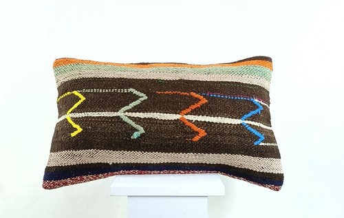 Kilim pillow cover - cover, 12x20