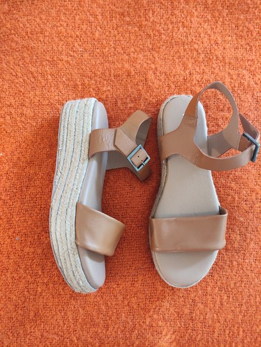 Moshulu brown leather - leather, flatform