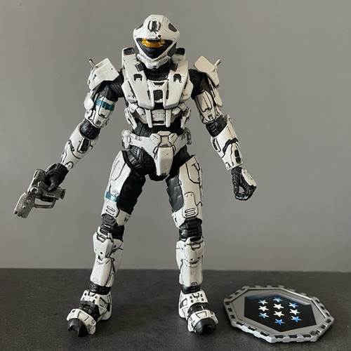 Halo white recon spartan - white, 5"