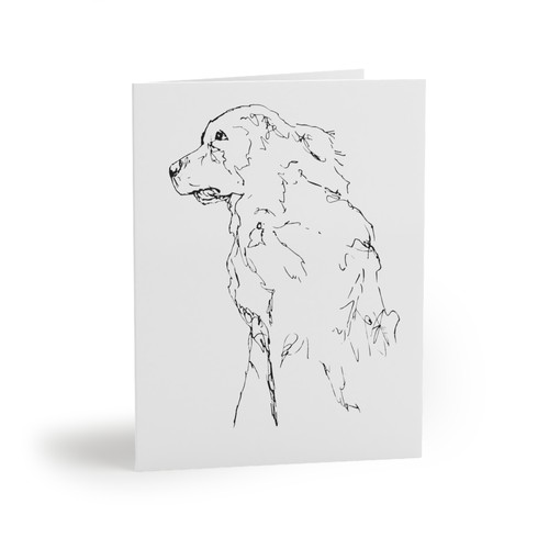 Newfoundland dog greeting - dog, card