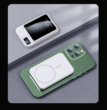 Portable Magnetic Power Bank 5000mAh – Fast Wireless Charger Slim Battery Pack