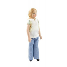 Dolls house doll 12th woman - house,