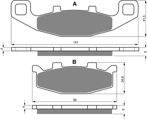 Brake disc pads front - pads,