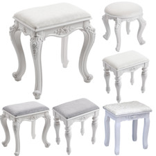 French white footstool - french,