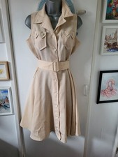 Vintage Mortimer Safari Style Swing Dress.sz 38(10)